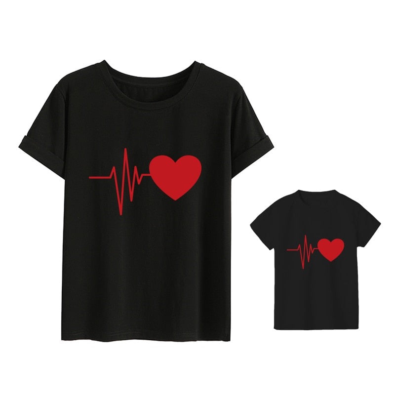 Mommy and Me Heartbeat T-Shirt