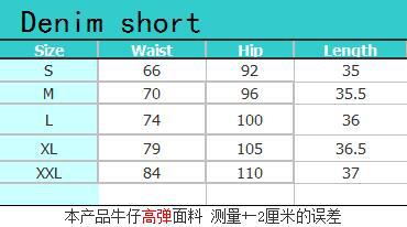 Fashion High Waist Ripped Denim Shorts For Women