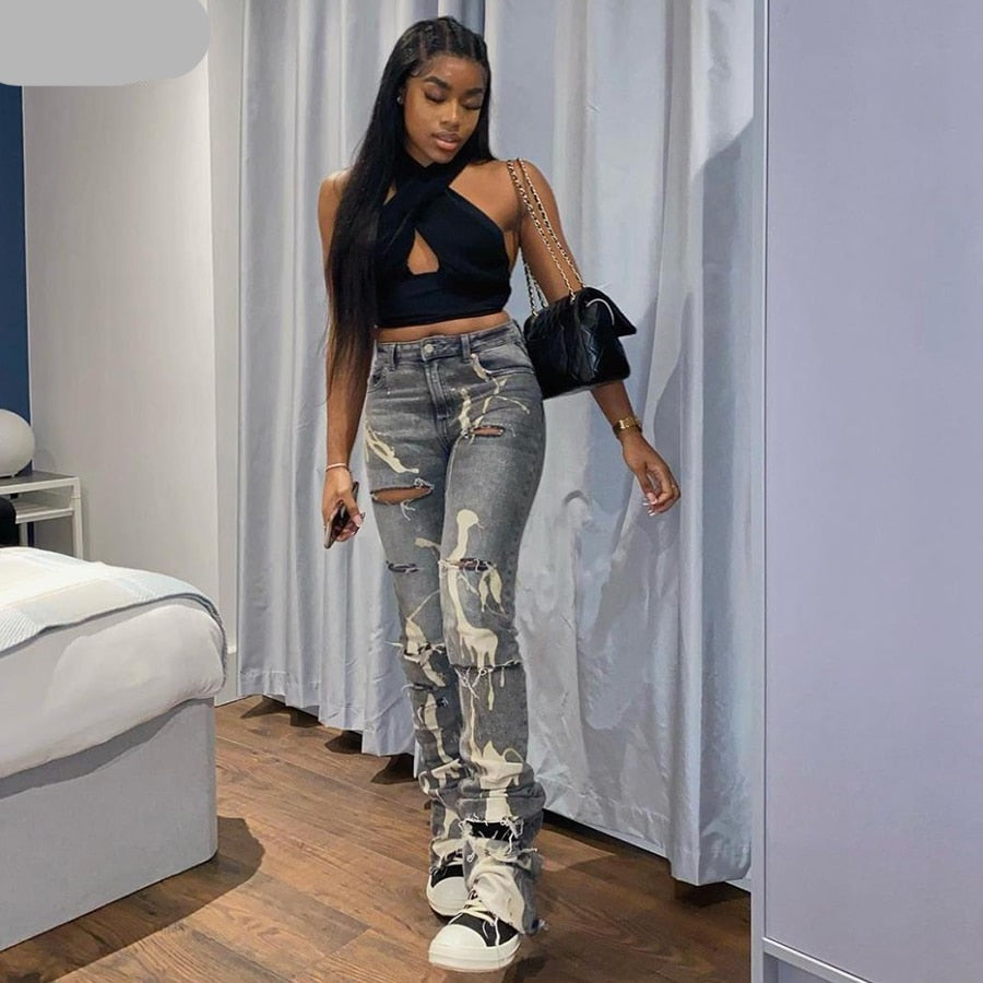 Y2K Distressed Jeans