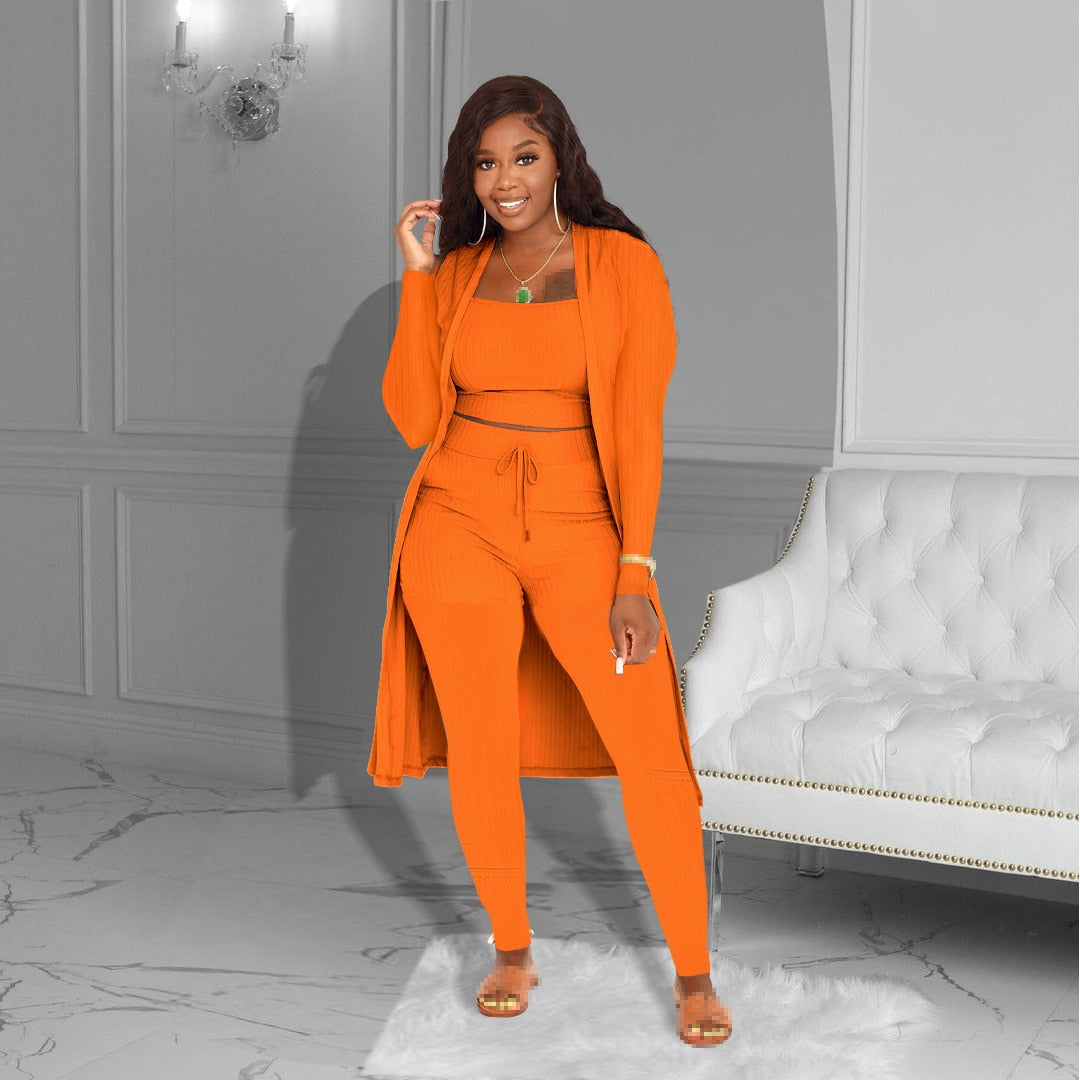 Women 3 Piece Pants Set