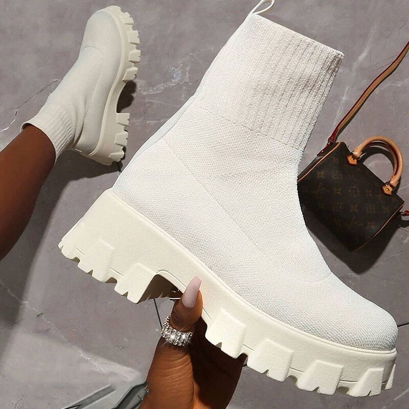 Ankle High Sock Boots