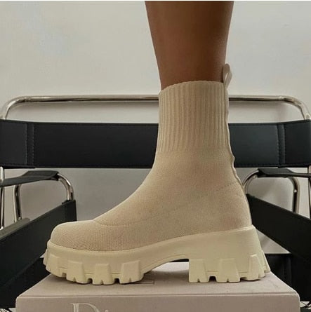 Ankle High Sock Boots
