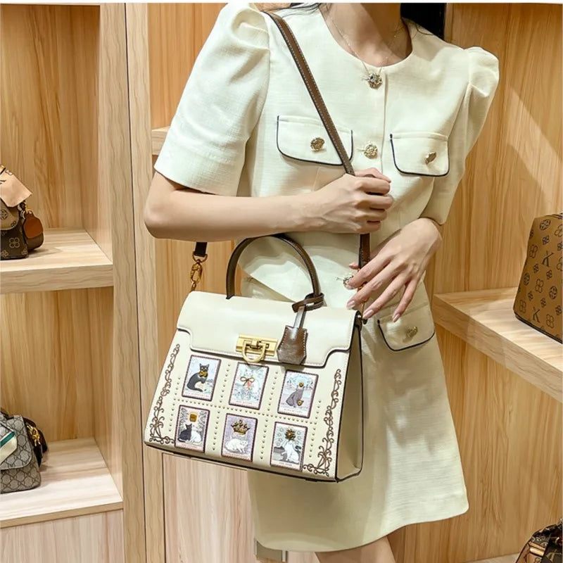 Light Luxury Brand Genuine Leather Handheld Women's Bag